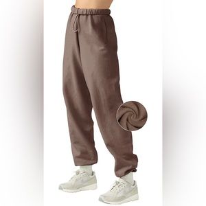 Womens Fleece Sweatpants High Waisted Joggers Pants Athletic Lounge Trousers NWT